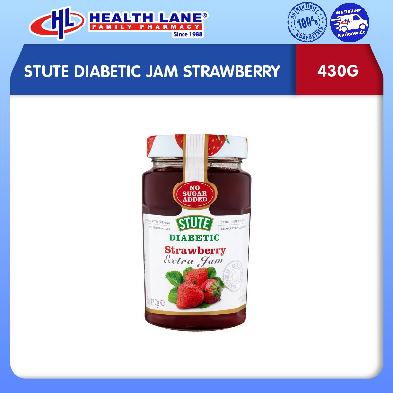 STUTE DIABETIC JAM STRAWBERI 430G